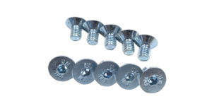 Lampebolt M5x8H Undersænket. stål. Til special lamper. Se info. 10 stk.