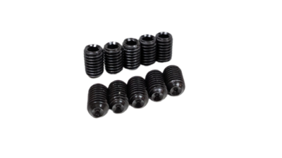 Lampebolt pinol aflastning m.m M5x8 mm. Sort stål. Til special lamper. Se info. 10 stk. – Specialbolte lamper