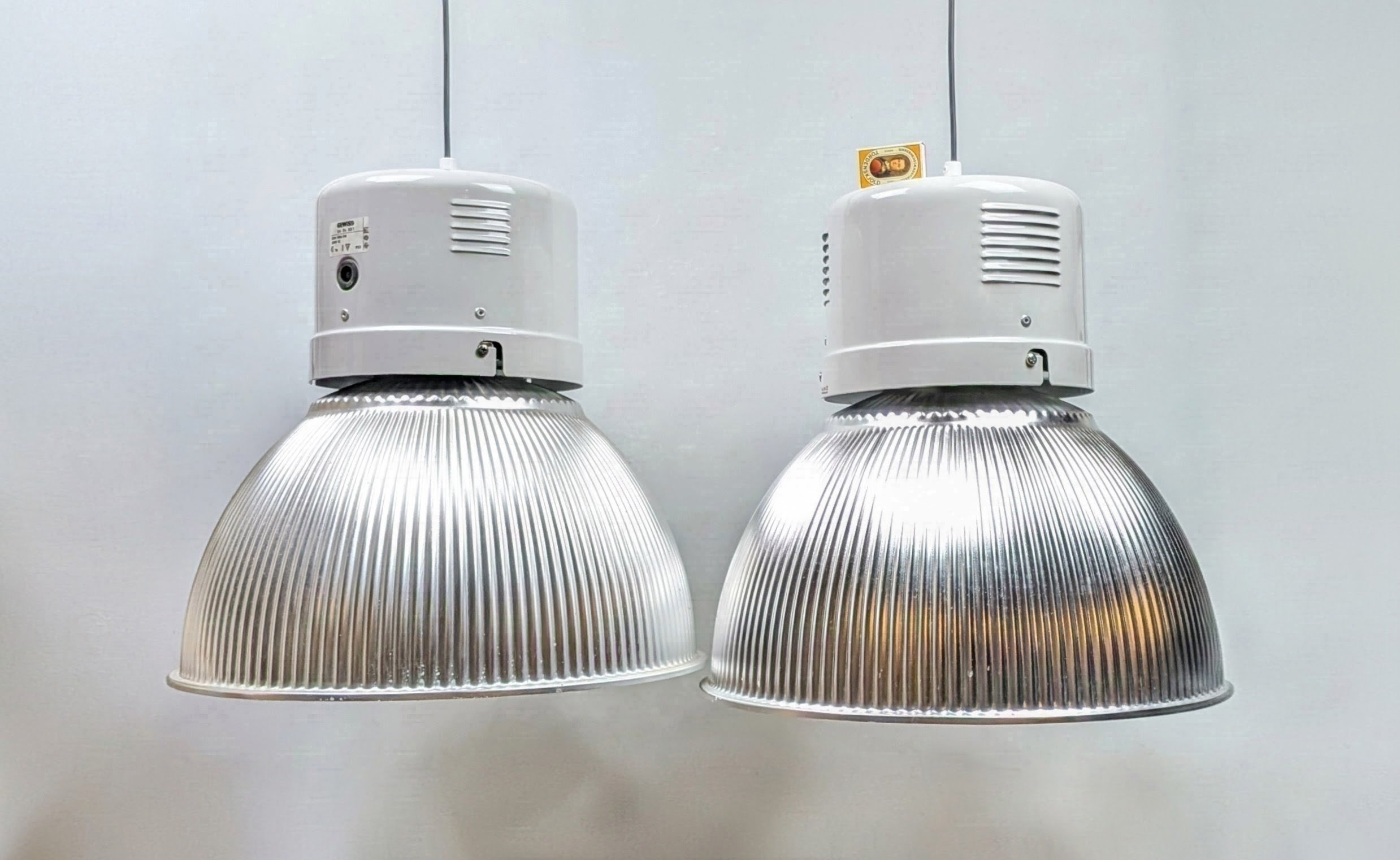 2 stk. GEWISS Hercules industripendler Ø47 cm – store pendler til køkkenø og spisebord. - Billede 4