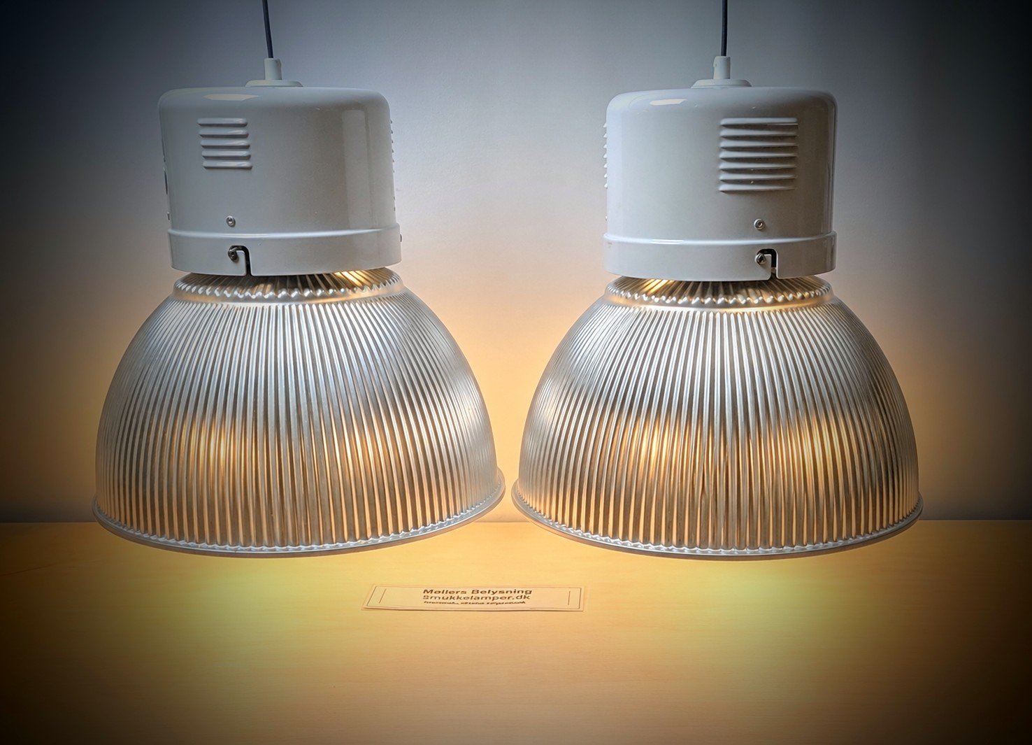 2 stk. GEWISS Hercules industripendler Ø47 cm – store pendler til køkkenø og spisebord. - Billede 2