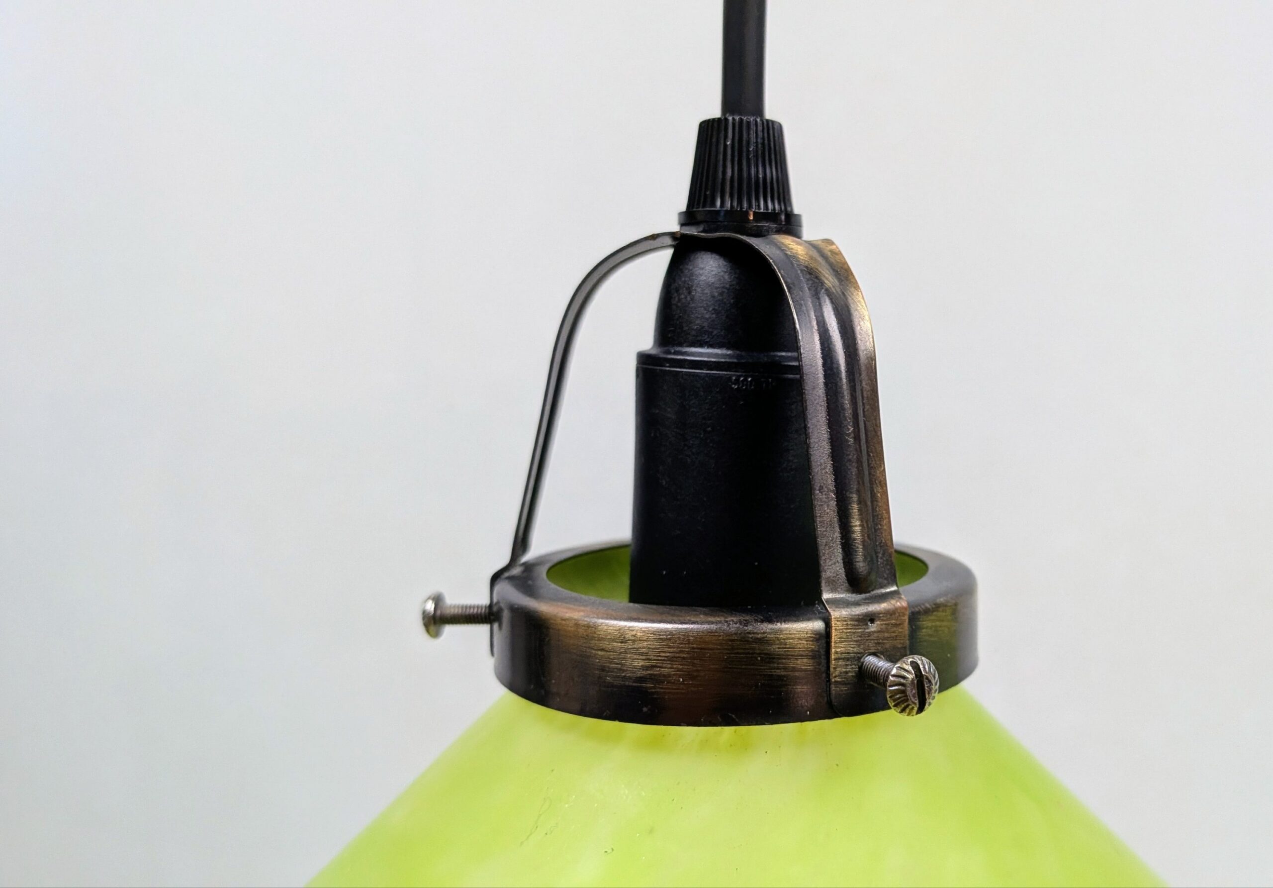 Sæt med 2 Green cloud lamper. Ø25 cm. Nyt el m.m. Glashøjde 11 cm. Egen serie. – produktbillede 4 – Det grønne hjørne