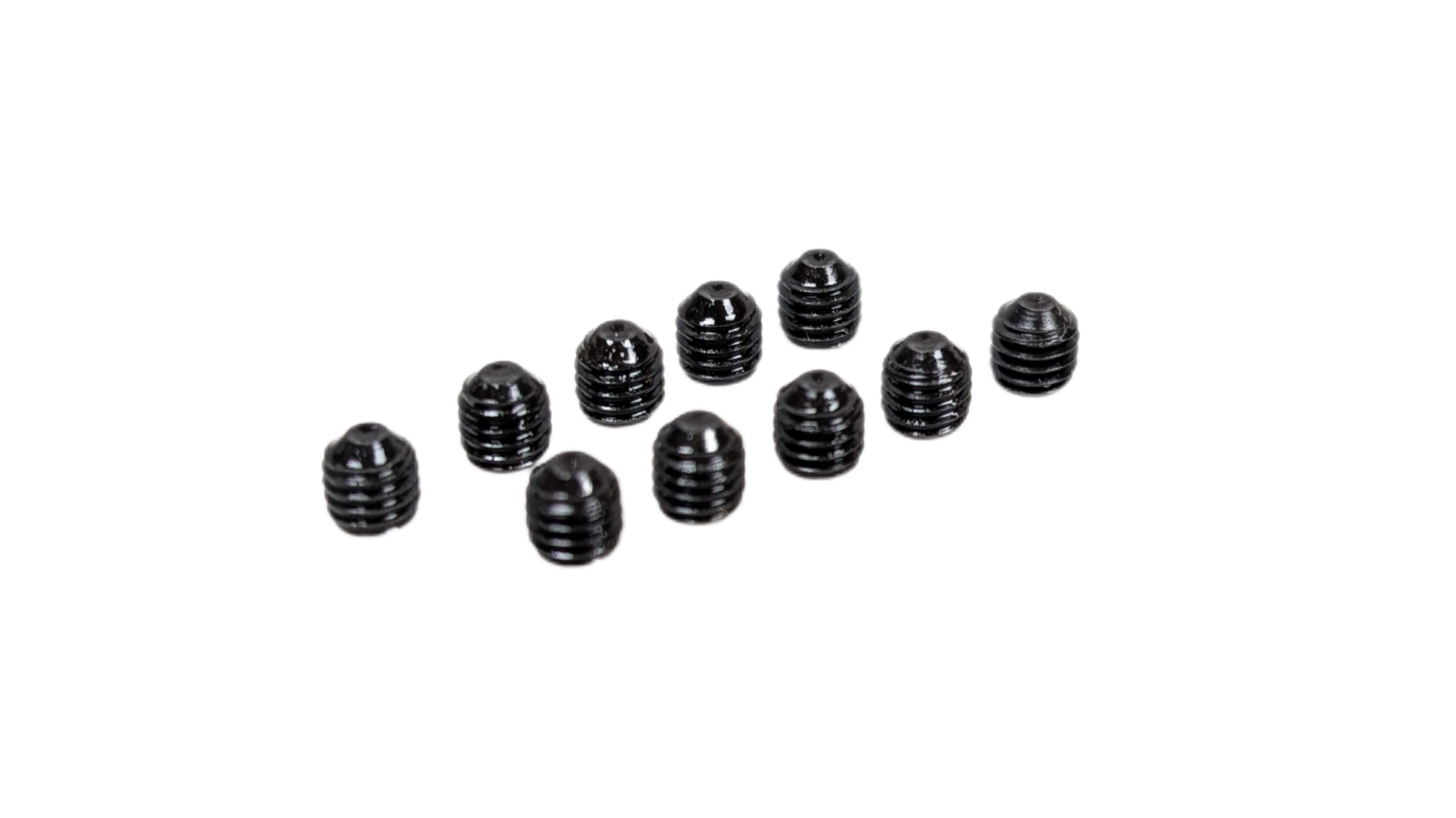 Lampebolt pinol aflastning m.m M3x3 mm. Sort stål. Til special lamper m.m. Se info. 10 stk. – Pinol bolte – special varer designlamper – til sikring, aflastning m.m forskellige størrelser