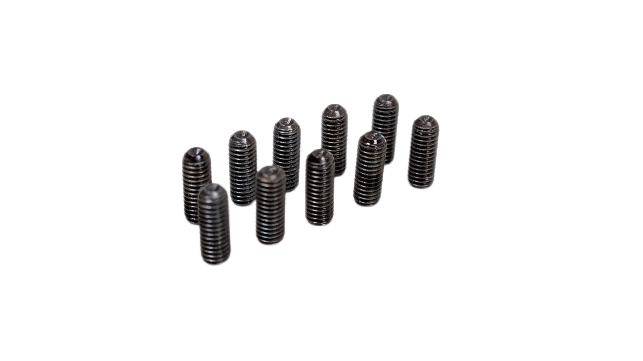 Lampebolt pinol aflastning m.m M3x8 mm. Sort stål. Til special lamper m.m. Se info. 10 stk. – Pinol bolte – special varer designlamper – til sikring, aflastning m.m forskellige størrelser