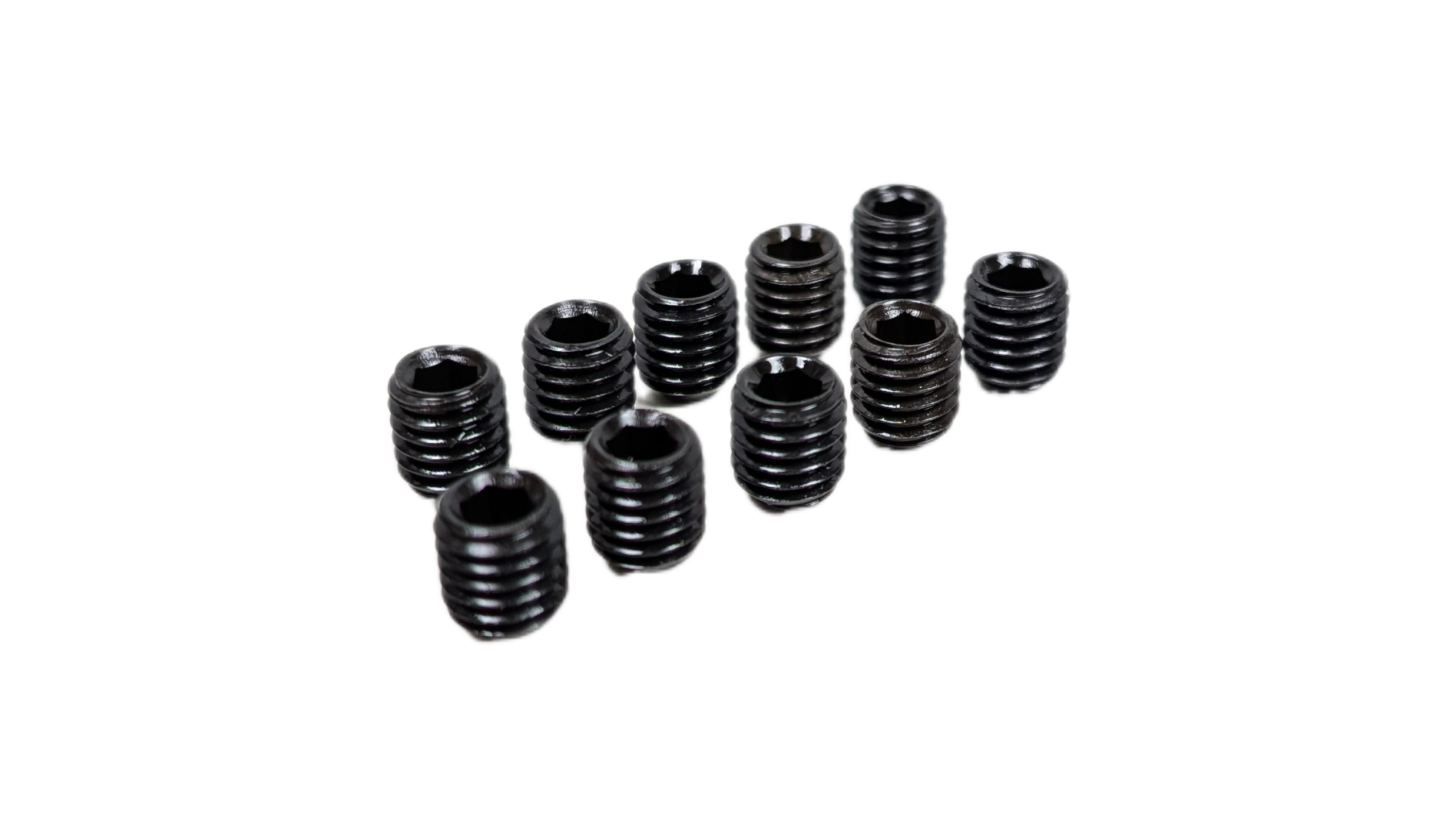 Lampebolt pinol aflastning m.m M5x6 mm. Sort hærdet stål. Til special lamper m.m. Se info. 10 stk. – Pinol bolte – special varer designlamper – til sikring, aflastning m.m forskellige størrelser
