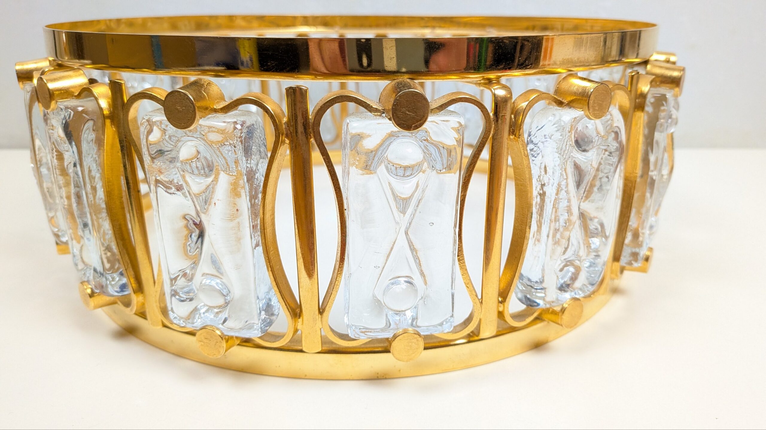 Original Rejmyre lampeglas. Model 512. Orrefors. 1978. Reservedel. 37x77 mm. 22 mm tyk. – produktbillede 1 – Lysekroneglas, krystal prismer og småglas
