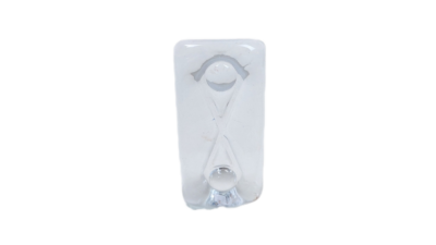 Original Rejmyre lampeglas. Model 512. Orrefors. 1978. Reservedel. 37x77 mm. 22 mm tyk. – Lysekroneglas, krystal prismer og småglas