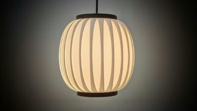 Klassisk dansk design fra 1959. Bojan – Hoyrup Light. Nyt el. Ø21. I flot stand. Loftlampe. – Loftlamper