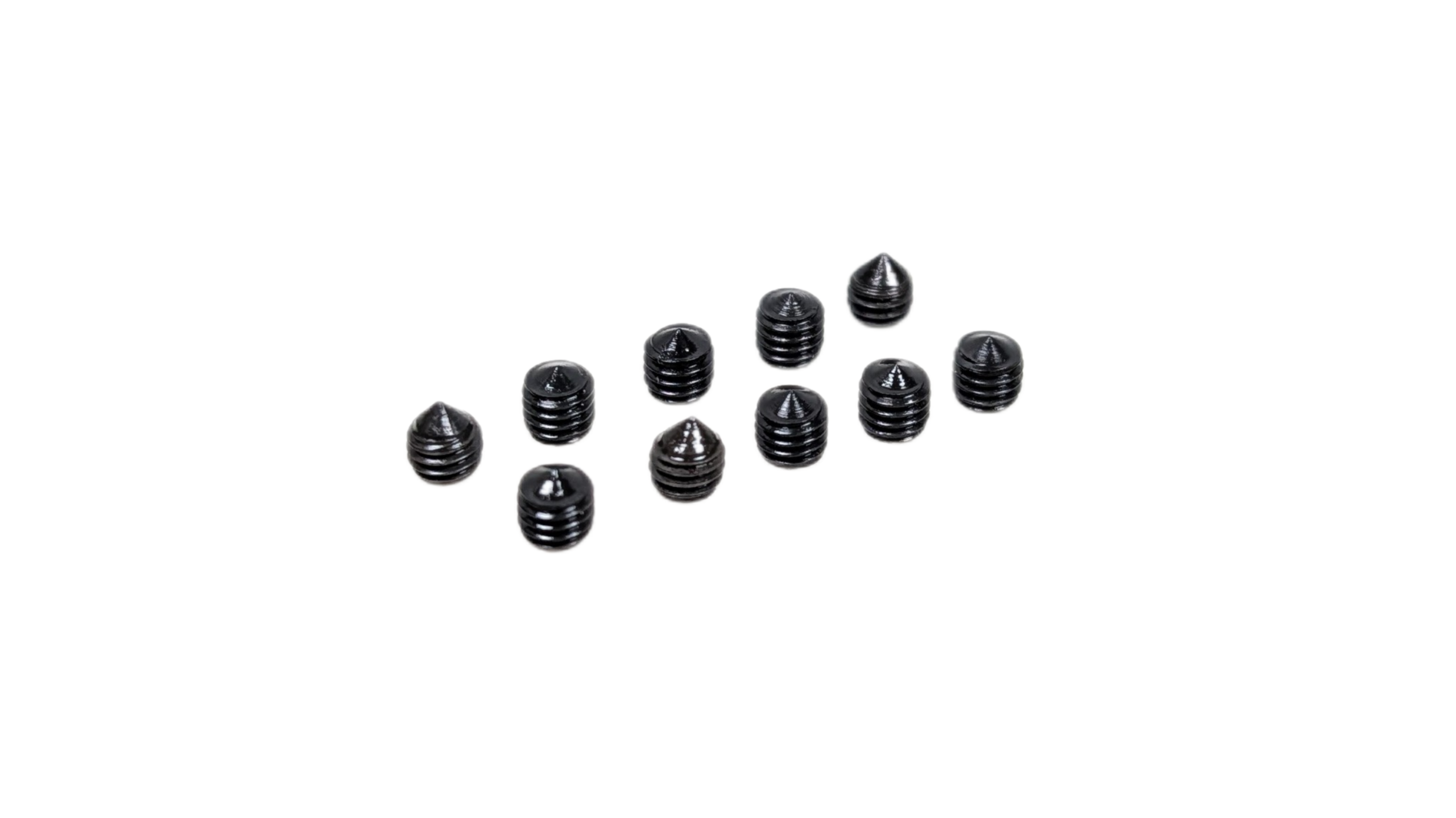 Lampebolt pinol aflastning m.m M3x3 mm. Sort hærdet stål. Til special lamper m.m. Se info. 10 stk. – Pinol bolte – special varer designlamper – til sikring, aflastning m.m forskellige størrelser