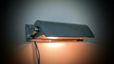 Original LYFA køje skibs væglampe fra 1940. Restored. Exellent condition. 21,5 cmB – Rafińerede Væglamper