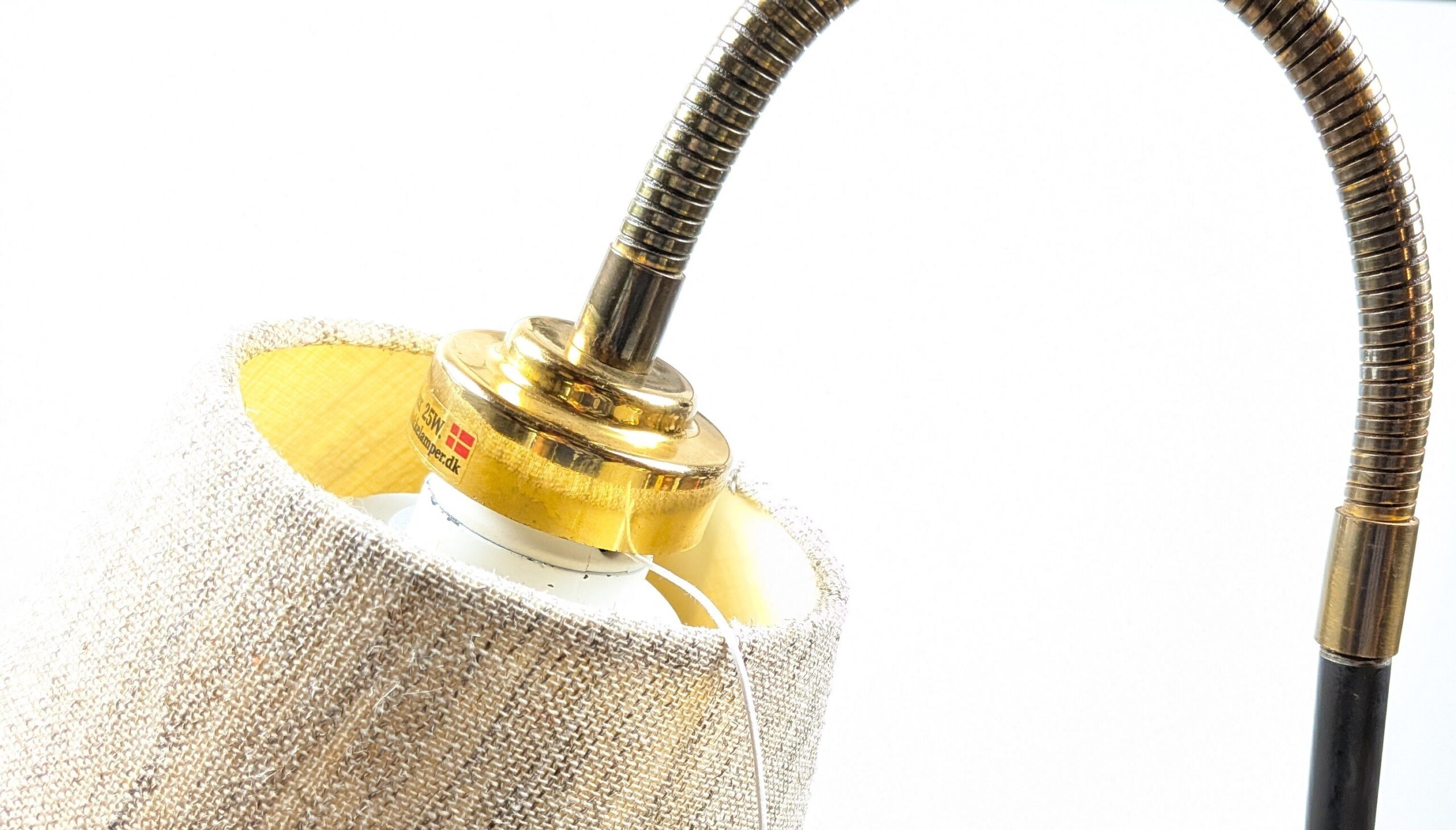 Teknika treben model 209 – eksklusiv dansk design gulvlampe med to fleksible arme – 1955. Pickup only – produktbillede 3 – Gulvlamper