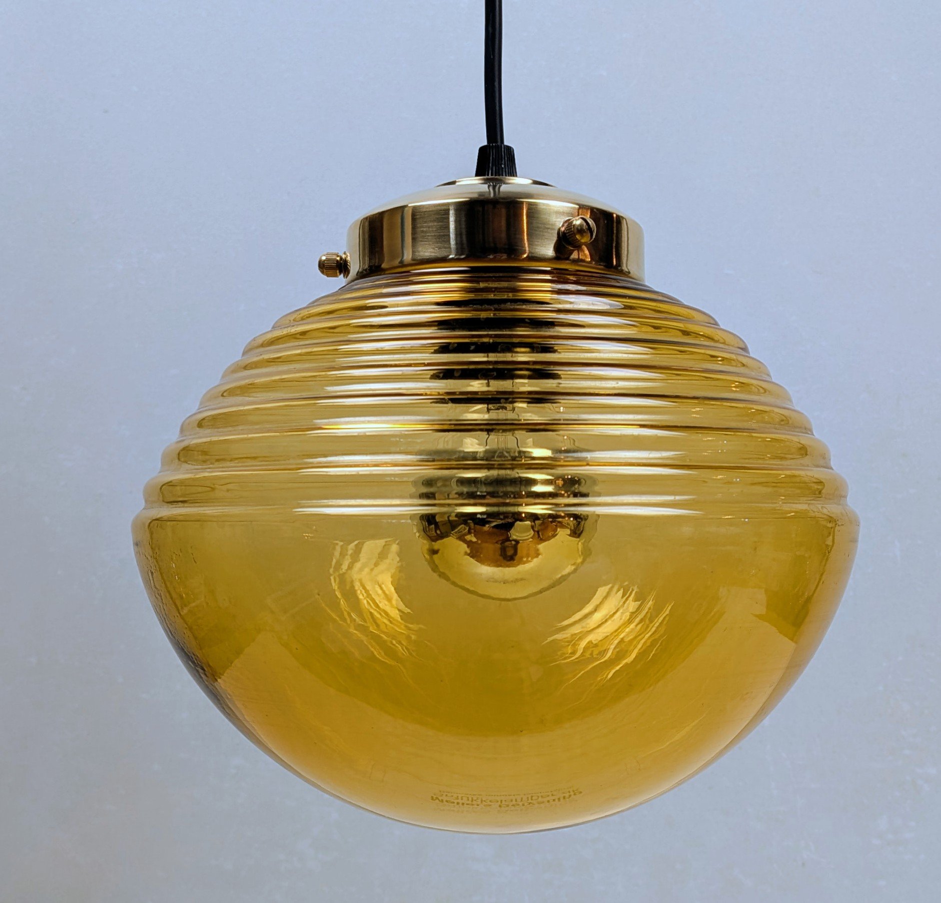 Custom unika. Møllers redesign. Ø21. Space age. 1970. Tv lampe – Entre pendel. – produktbillede 1