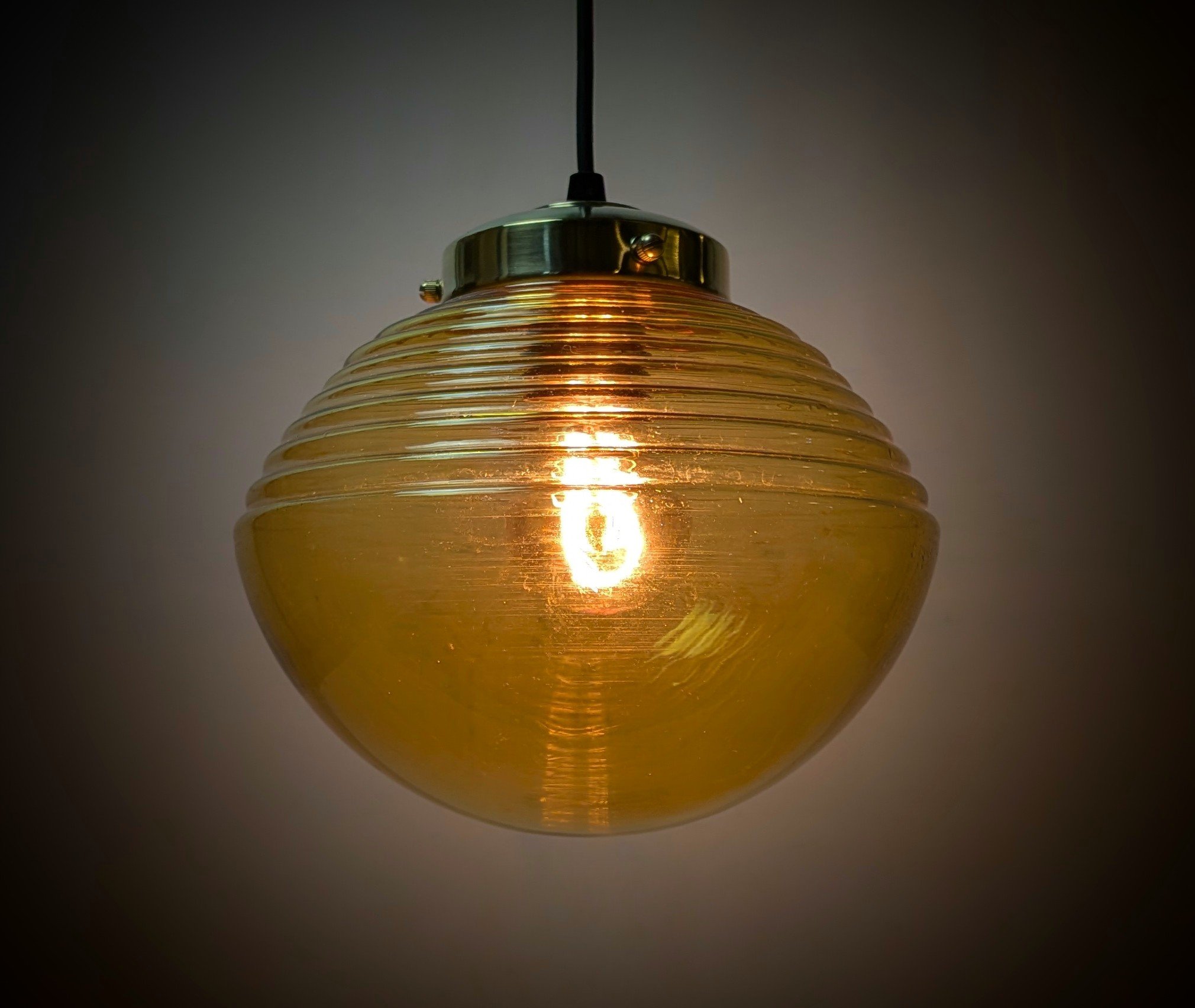 Custom unika. Møllers redesign. Ø21. Space age. 1970. Tv lampe – Entre pendel. – produktbillede 2