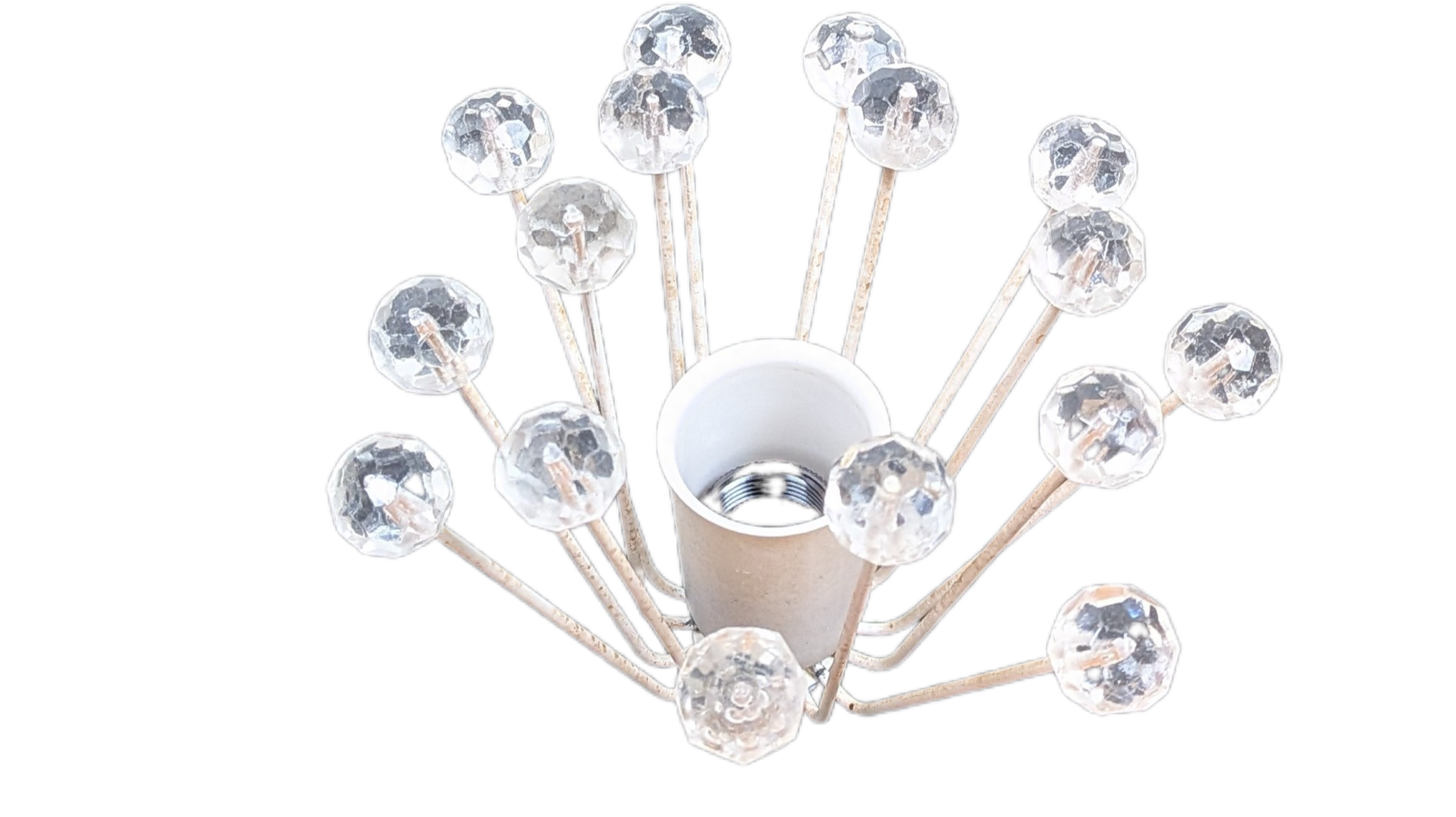 Originale glas prisme kugler til Rupert Nikoll Lysekrone – Emil Stejnar, Østrig – produktbillede 2 – Lysekroneglas, krystal prismer og småglas