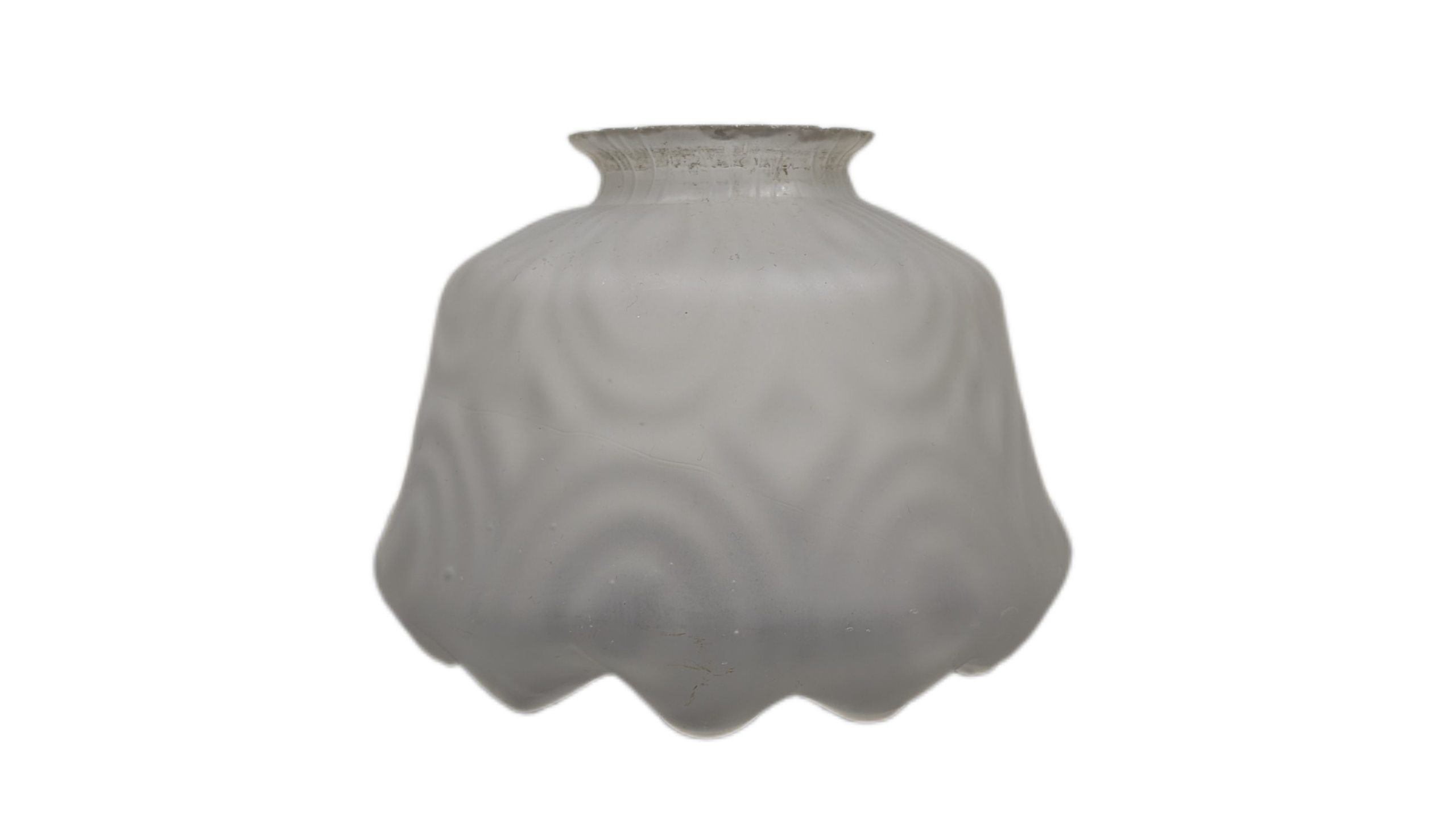 Antik Jugend lampeglas 1930. Ø12,5. Gribekant 5,6 cm. p – Lampeglas med gribekant – Krave